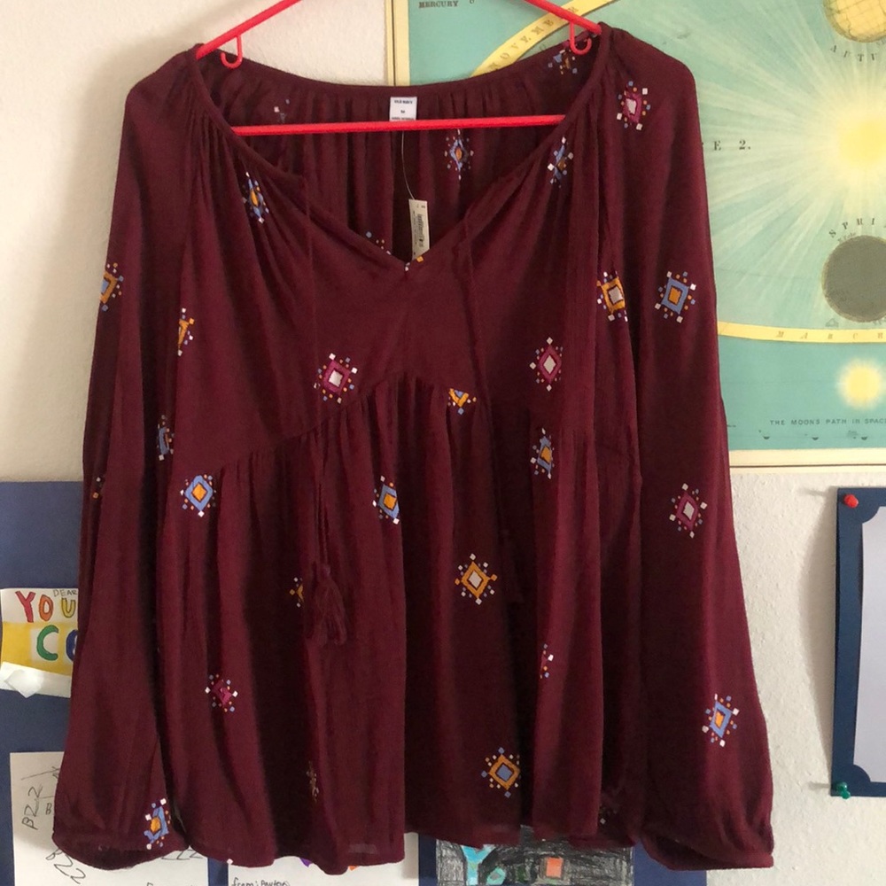 Beautiful Burgundy Blouse